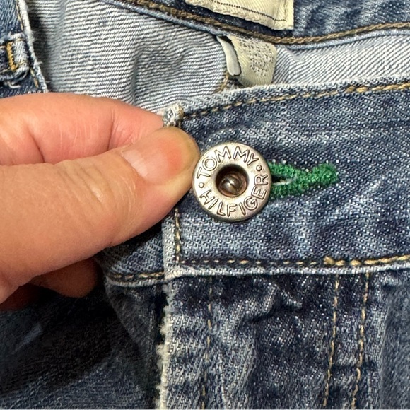 Tommy Hilfiger Jeans Crest Mens denim Loose Straight pants 40x32 Vintage 90s Y2K - Picture 7 of 12